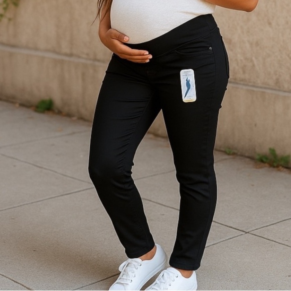 Signature by Levi Strauss baby bump Skinny Jeans - Black